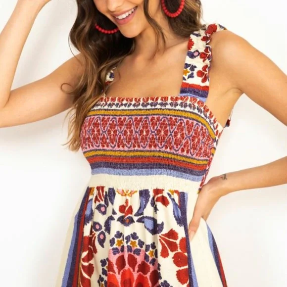 FARM Rio Multicolor Floral Maxi Dress - Picture 2 of 14